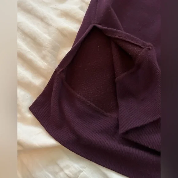 EUC Athleta Deep Purple Coaster Luxe Sweatshirt With Thumb holes,size Large-tall - Picture 10 of 15